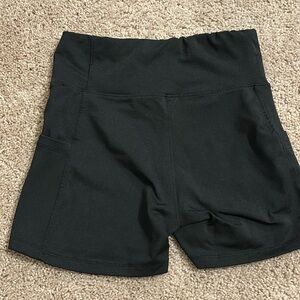 Black biker shorts